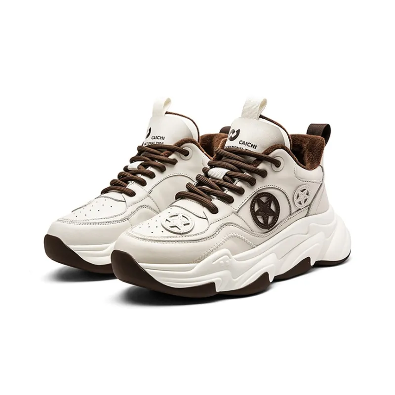CAI CHI Shock Absorbers With Slip Resistant And Abrasion Resistant Properties Low Top Chunky Sneakers Unisex-10