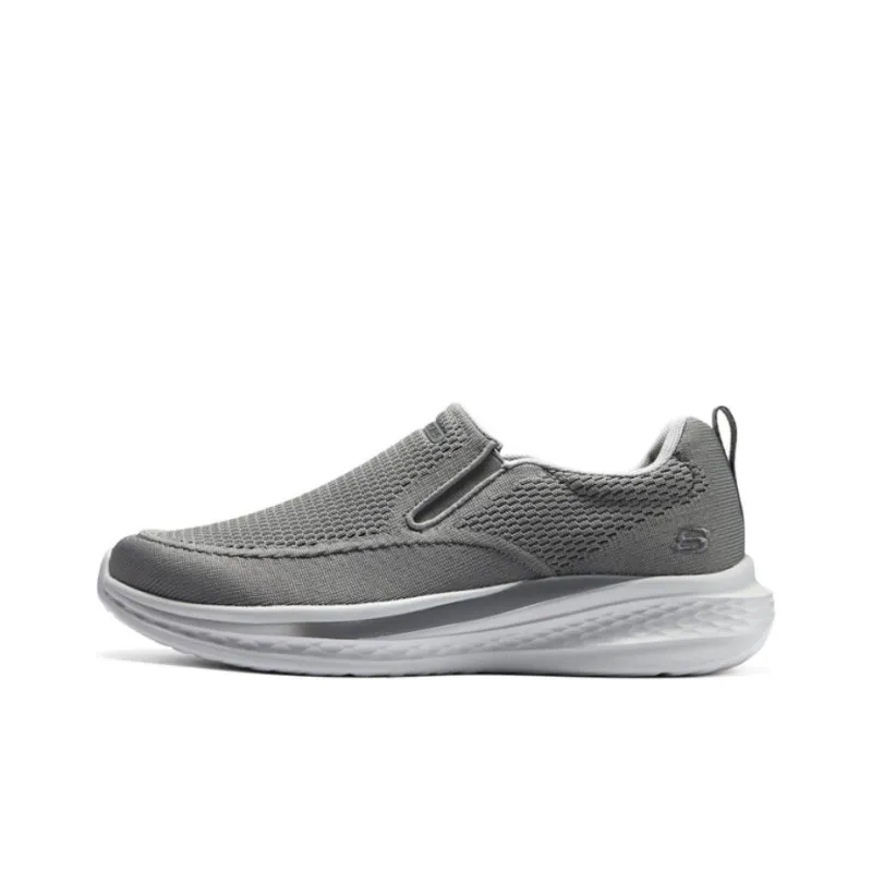 Skechers Wear Resistant Low Top Casual Shoes Men's Gray-0