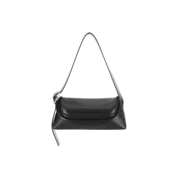 OSOI FOLDER BROT Cow Leather Handbag, Shoulder Bag Women's Black