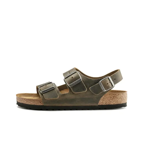 Birkenstock Beach Sandals Unisex Off-White Khaki Regular