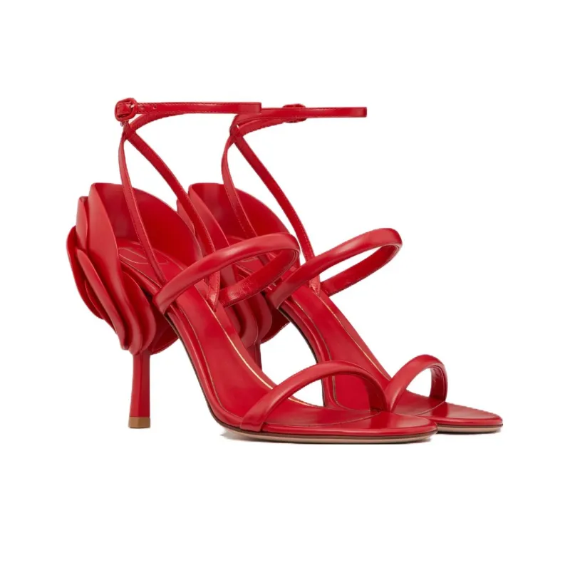 Valentino Garavani Roserouche 1959 100mm Leather Sandals-2