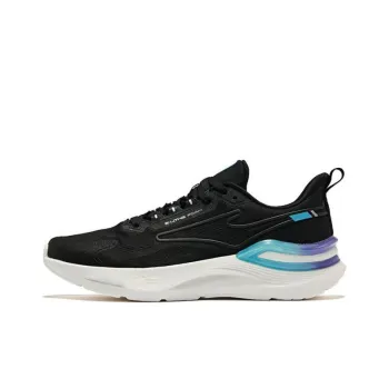 Erke Pegasus 2.0 Cushioned Wear Resistant Breathable Low Top Running Shoes Men's Black
