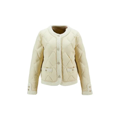 XIANGYING Down Jackets Women's Yellow