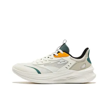 Erke Ling Yue 2.0 Breathable And Resilient Low Top Running Shoes Men's Microcrystal White Pumice Gray