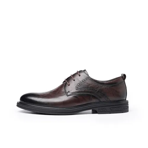 LAORENTOU Dress Shoes Men Low Top