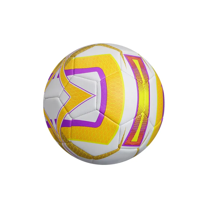 SIRDAR No. 4 No. 5 Soccer PU Machine Stitched Soccer Ball Unisex White Yellow-2