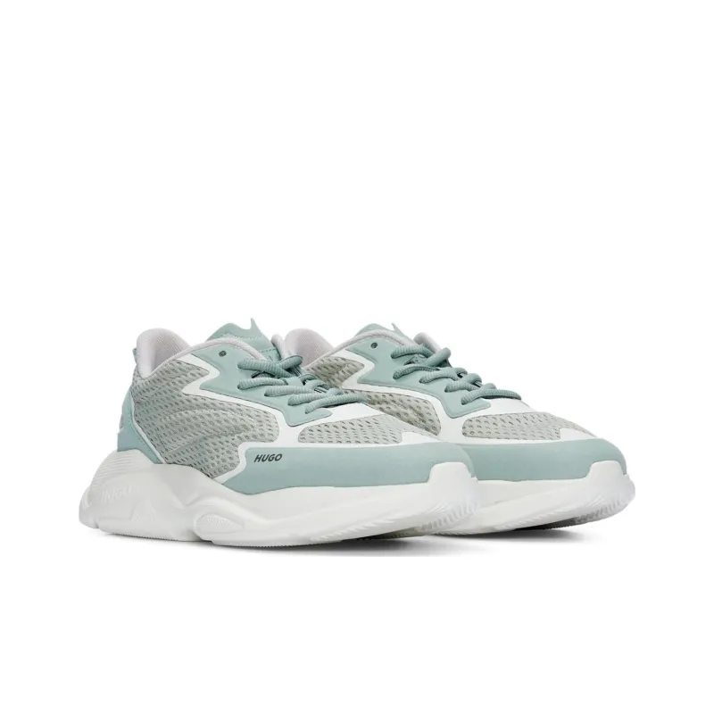 HUGO BOSS Breathable Low Top Casual Shoes Men's Turquoises-2