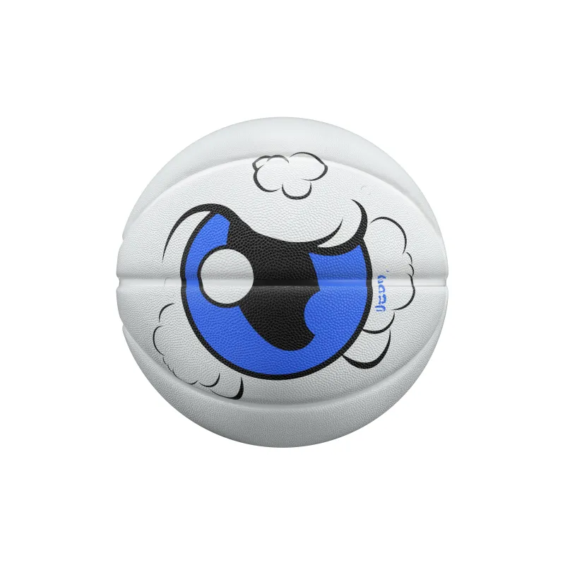 VEIDOORN Rubber Basketball Blue White Size 7 Ball Training Unisex-1