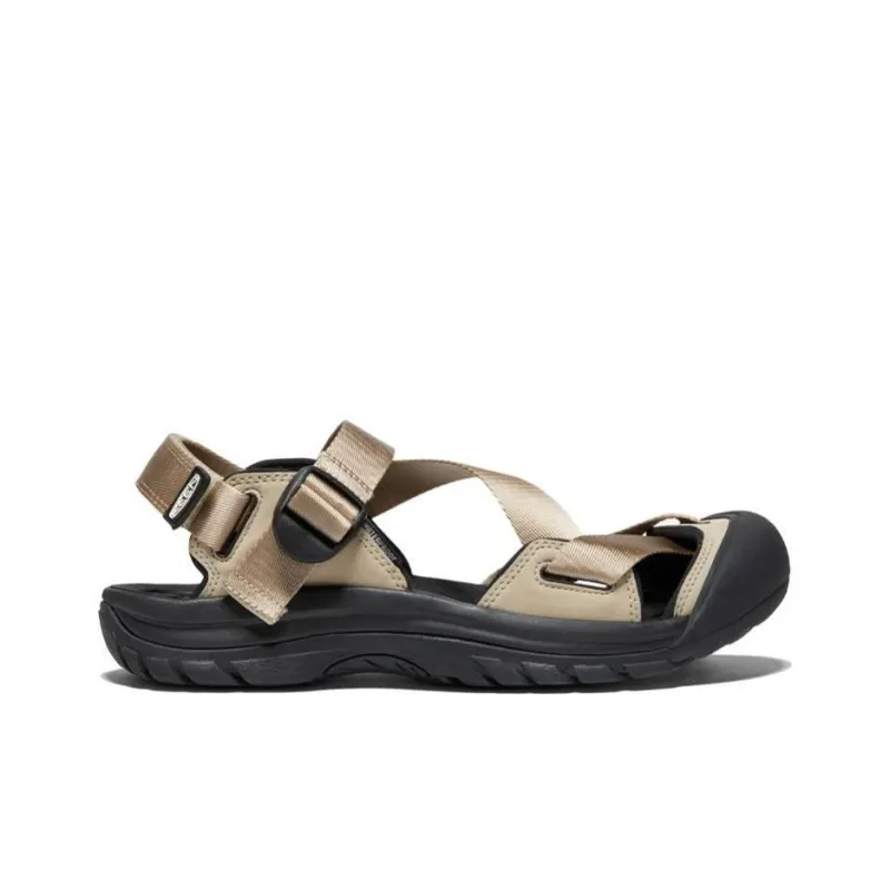 KEEN Zerraport 2 Slip-Resistant Breathable Beach Sandals Men's Black Yellow-1