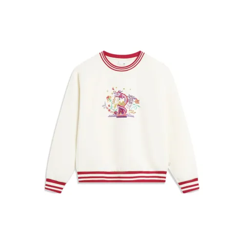 LINING Rijin Doujin Collection Sweatshirts Women's Off White