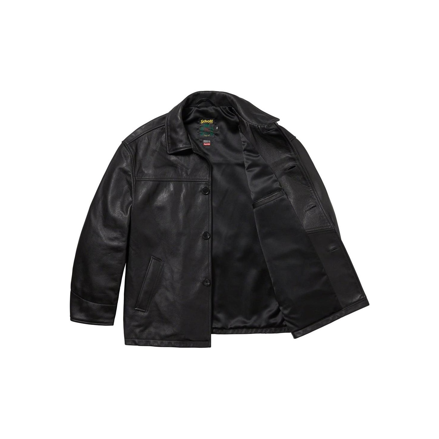 Supreme x Schott Leather Car Coat S（Schott Supreme Leather