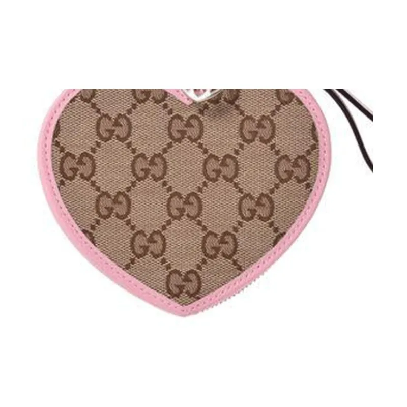 GUCCI Cow Leather Coin Purse Regular Kids' Ebony/Pink-1