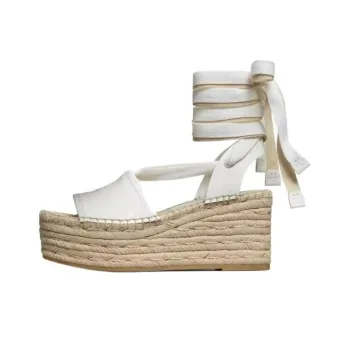 TORY BURCH T Monogram One Strap Sandals 3cm Women's White