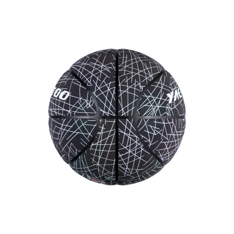 YAGETOO Rubber Basketball Black Size 7 Reflective Unisex-4