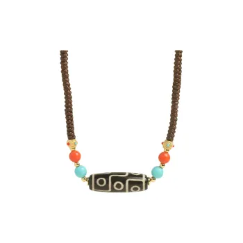 Artisan Lock Heart Jade Agate Jade Necklaces Unisex Agate