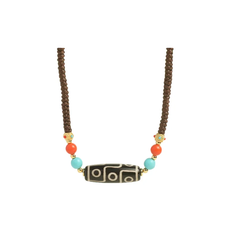 Artisan Lock Heart Jade Agate Jade Necklaces Unisex Agate-0