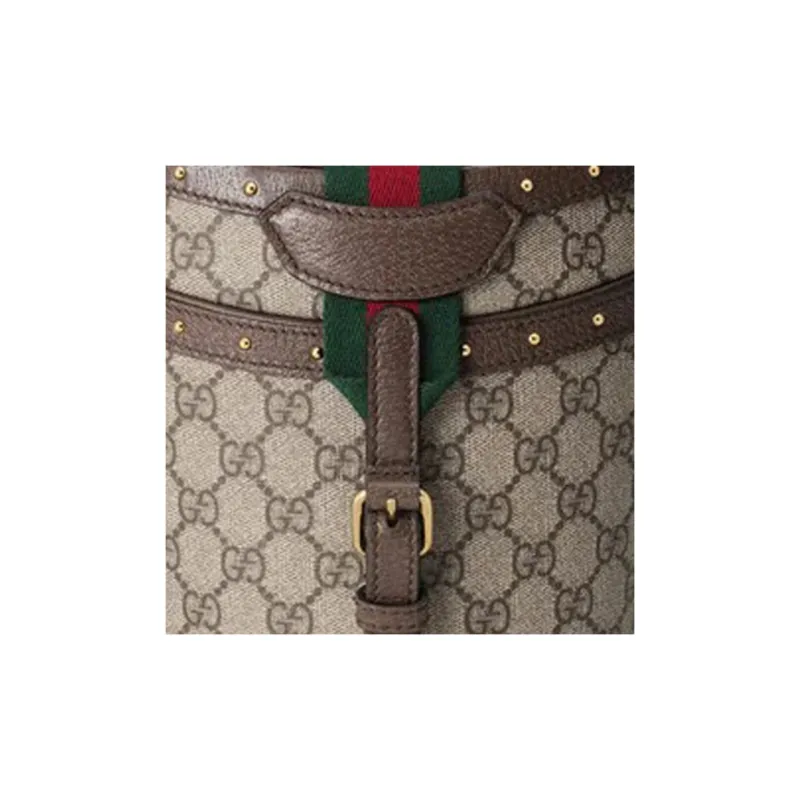GUCCI Leather Hats & Caps Box Bag Bucket Bag Crossbody Bag Shoulder Bag Mini Unisex Ebony & Brown-7