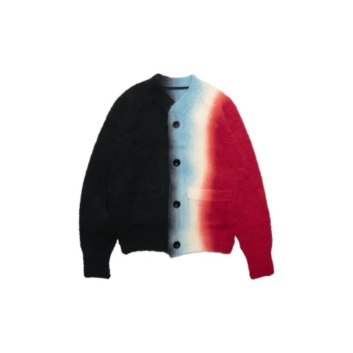 Sacai Sweaters Men Black New Year Red