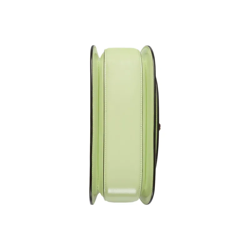 GUCCI Bamboo 1947 Leather Shoulder Bag Crossbody Bag Handbag Small Size Women's Pistachio Green-8