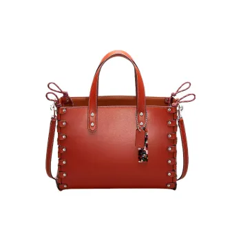 Coachtopia Leather Tote Bag Shopping Bag Handbag Shoulder Bag Women's Red