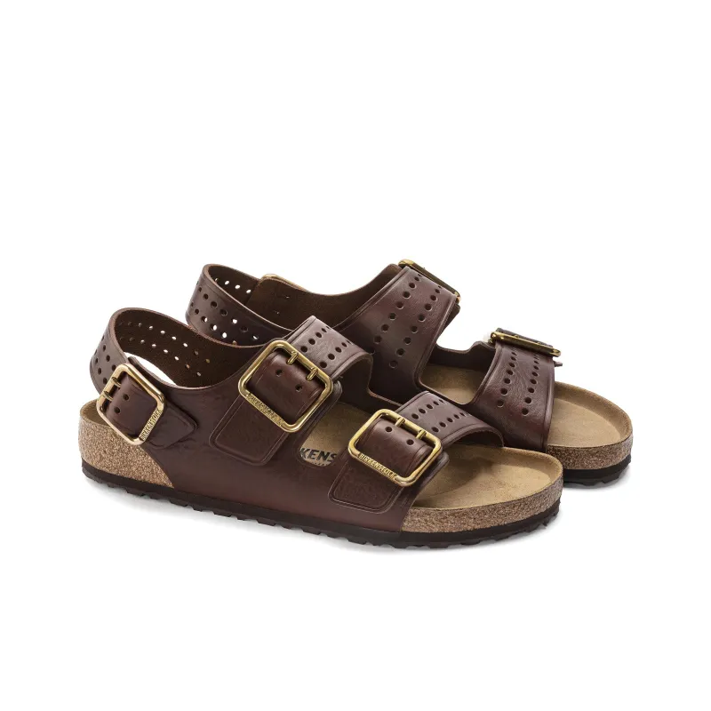Birkenstock Milano Bold Beach Sandals Men's Brown Narrow Fit-2