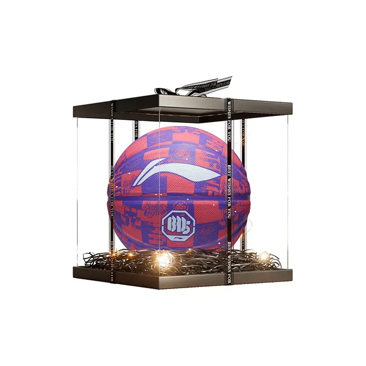 LiNing Badfive Rubber Basketball Multicolor Size 7 Training-29