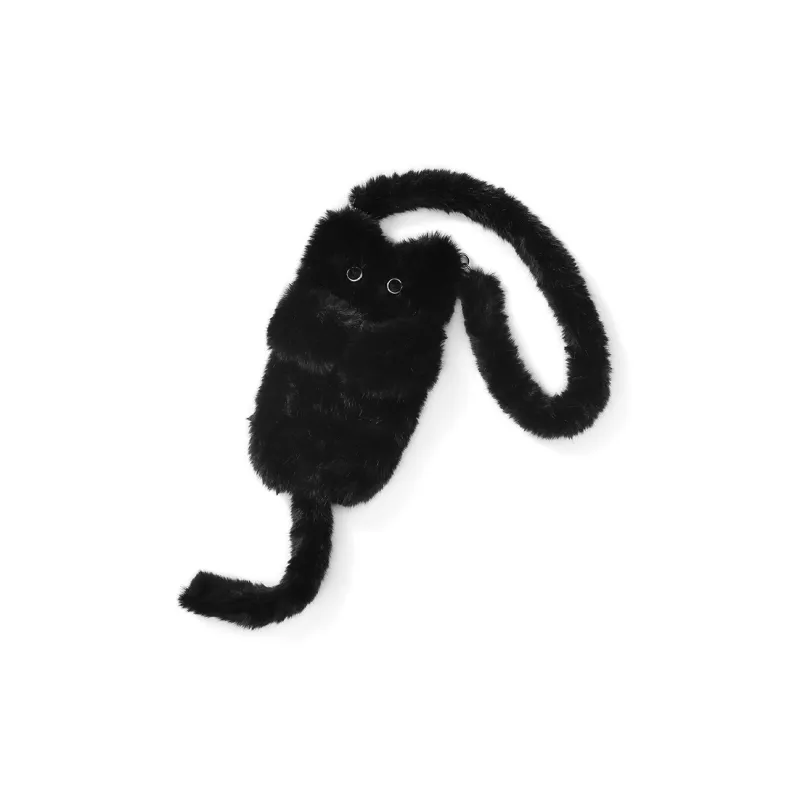 GENANX Polyester Shoulder Bag Unisex Black-3