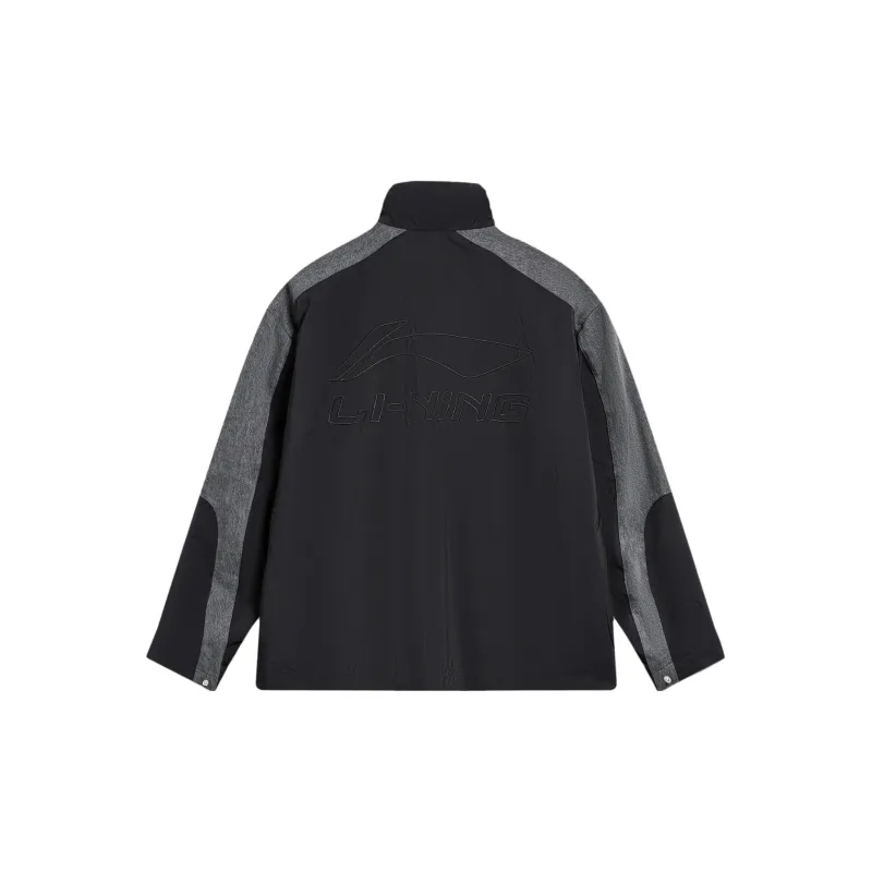 LiNing Sports Trend Series Trench Coat Men's Black-1