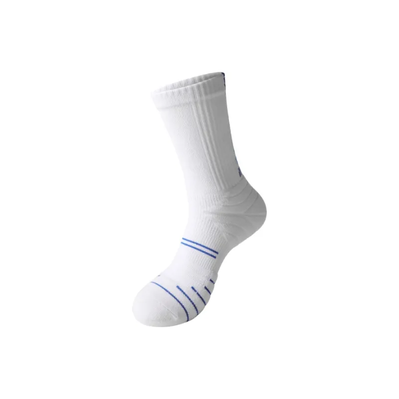 AUN Basketball Socks Unisex White-0