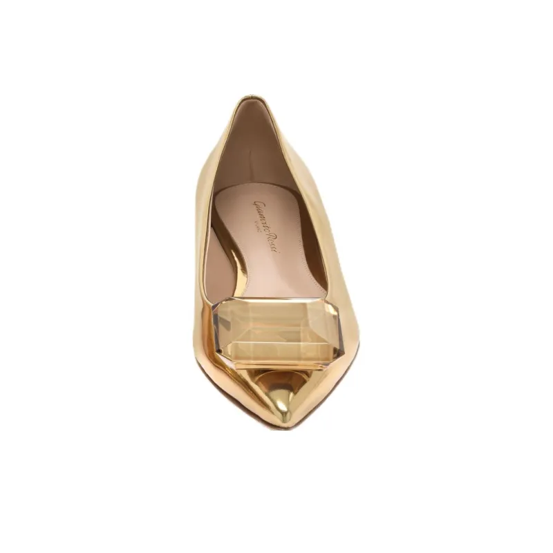 GIANVITO ROSSI Jaipur Metallic-effect Pumps-3