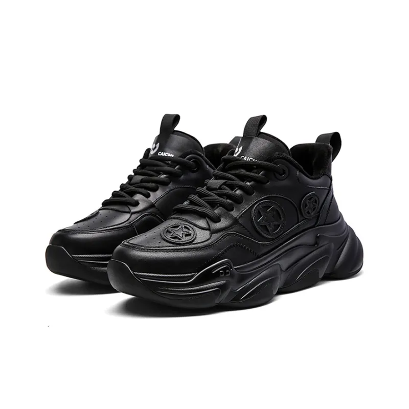 CAI CHI Shock Absorbers With Slip Resistant And Abrasion Resistant Properties Low Top Chunky Sneakers Unisex-3