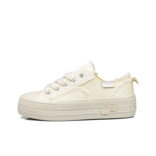 B10CROWN Low-Top Canvas Shoes Women's White