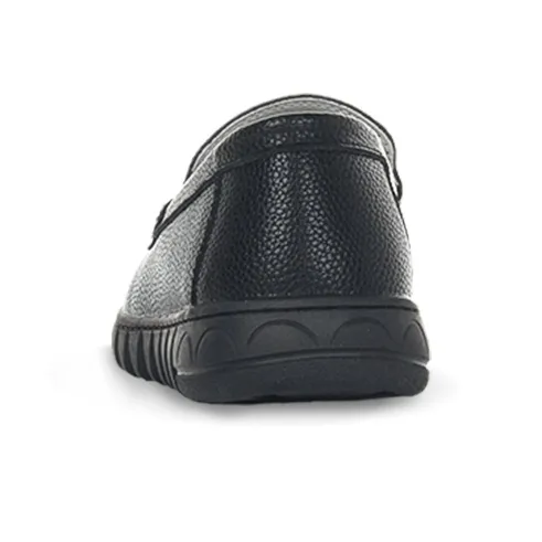Cherry Blossoms Casual Business Leather Shoes Men's Black-3