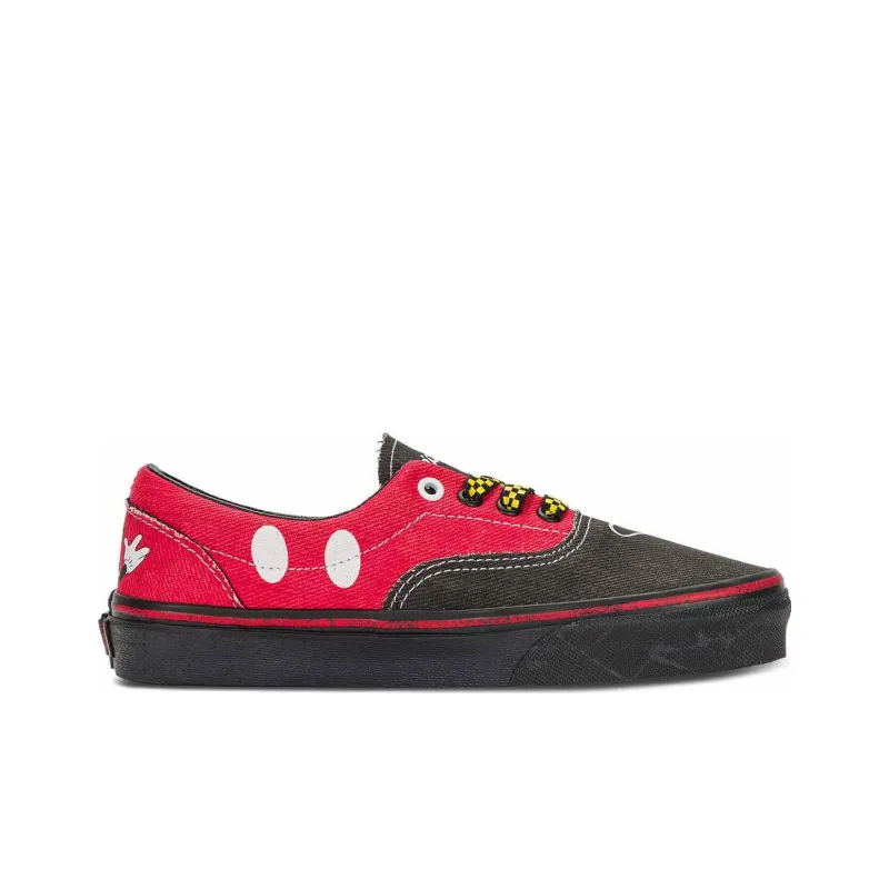 Vans X Disney Era Mickey Mouse Denim Sneakers 'Black Red'-1