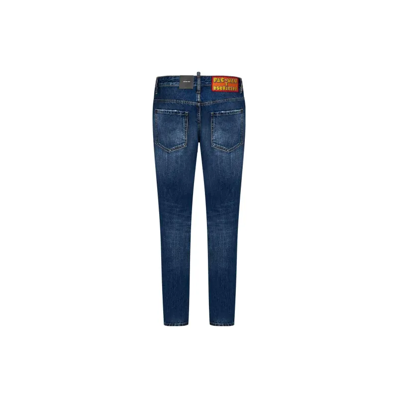 DSQUARED 2 PAC Man Medium Wash Skater Jeans-1