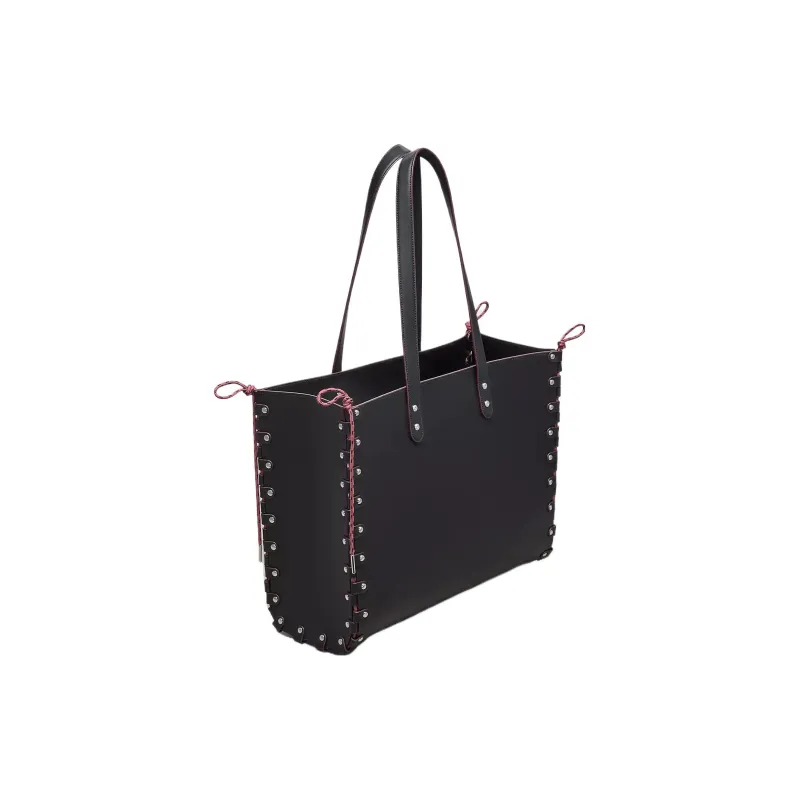Coachtopia Leather Tote Bag, Shopping Bag, Handbag, Shoulder Bag Women's Black-1