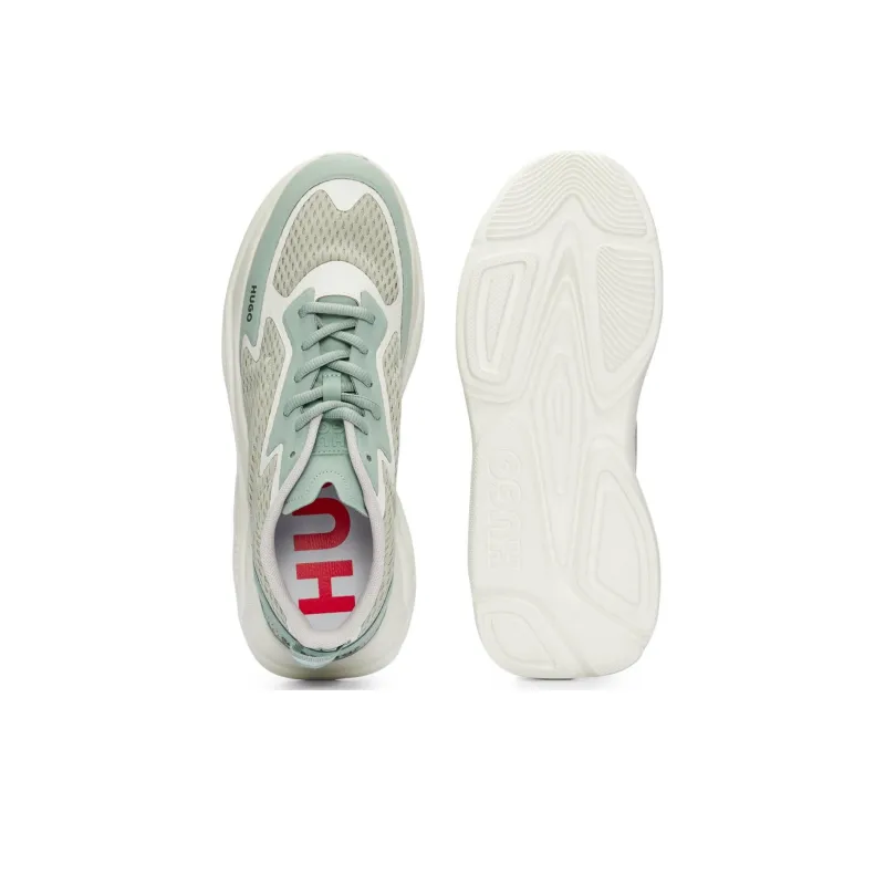 HUGO BOSS Breathable Low Top Casual Shoes Men's Turquoises-4