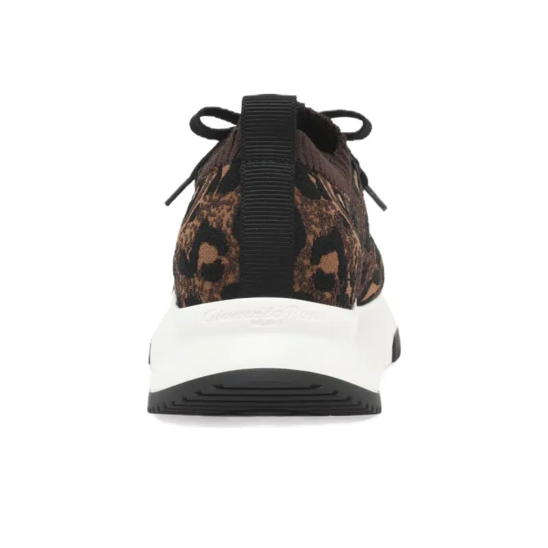 GIANVITO ROSSI Glover Leopard-print Sneakers-4