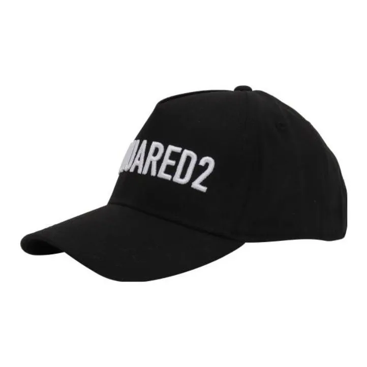 DSQUARED 2 Logo Embroidered Curved Peak Baseball Cap-0