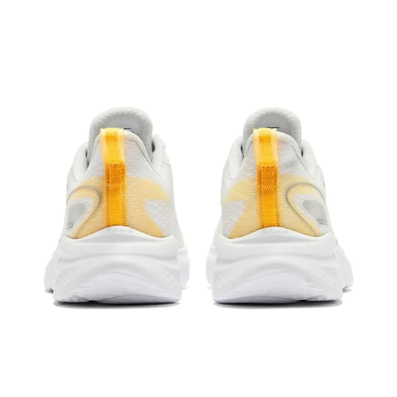 Erke Strategize Cushioned Slip Resistant Low Top Running Shoes Men's White Green Orange-4