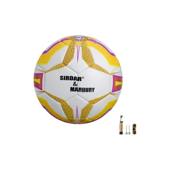 SIRDAR No. 4 No. 5 Soccer PU Machine Stitched Soccer Ball Unisex White Yellow