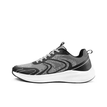 WALKSOUL Running Shoes Men Low Top Black/Gray