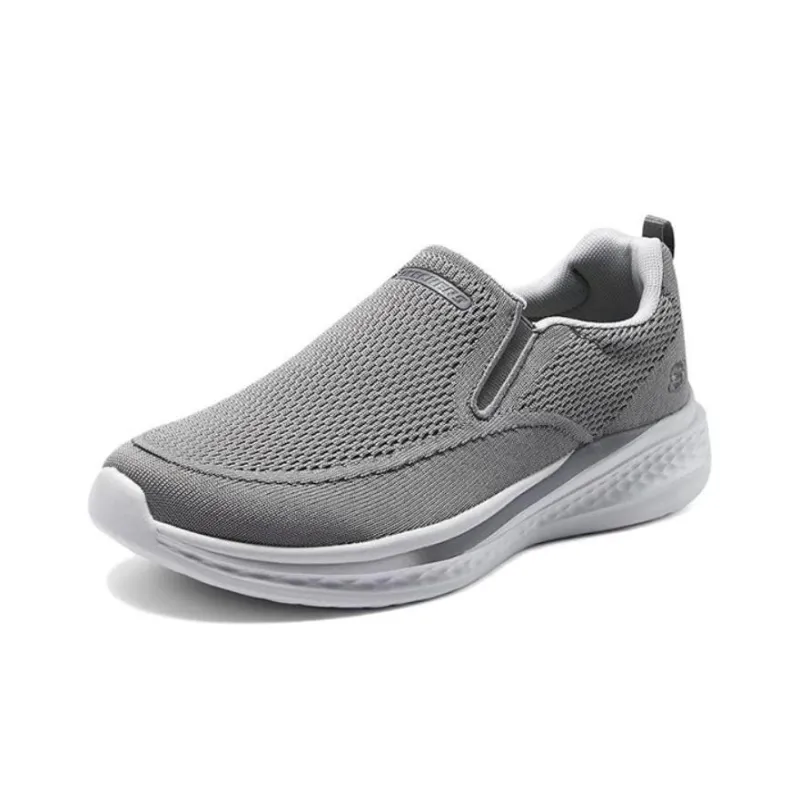 Skechers Wear Resistant Low Top Casual Shoes Men's Gray-2