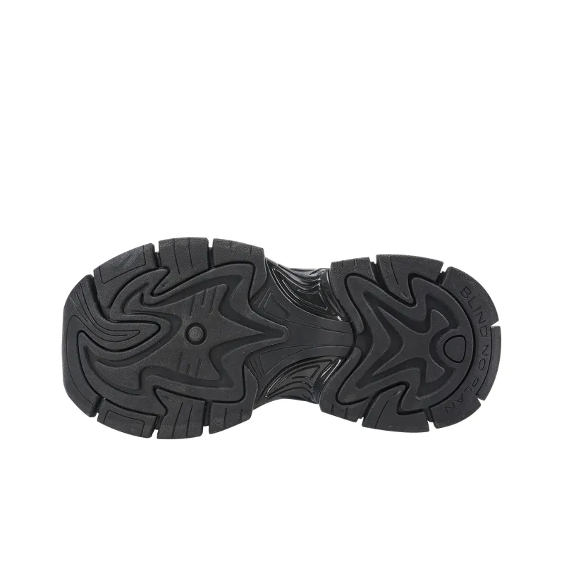 BLINDNOPLAN Cushioning Anti Slip Wear Resistant Breathability Low Top Running Shoes Unisex Black Gray Color-4