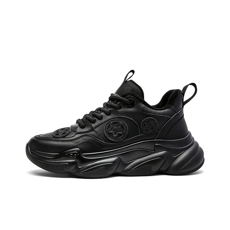 CAI CHI Shock Absorbers With Slip Resistant And Abrasion Resistant Properties Low Top Chunky Sneakers Unisex-0