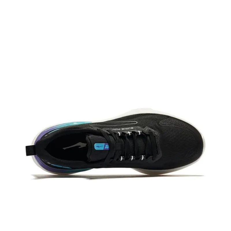 Erke Pegasus 2.0 Cushioned Wear Resistant Breathable Low Top Running Shoes Men's Black-2