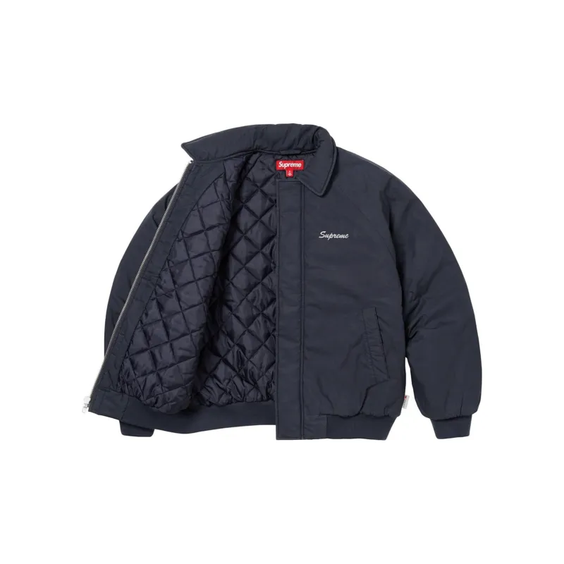 Supreme Peace Embroidered Work Jacket Marine Blue/Navy XL - POIZON