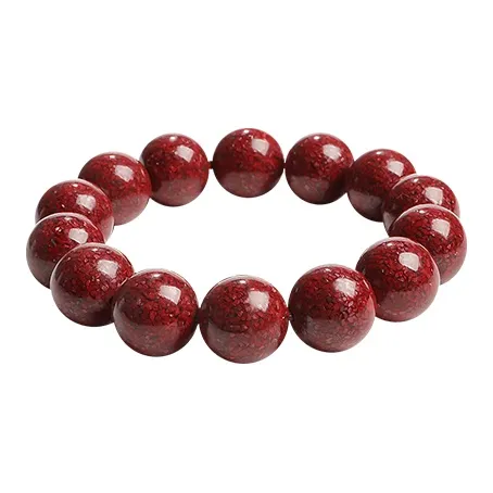 With The Heart Of The Jade Cinnabar Jade Bracelets Unisex-45