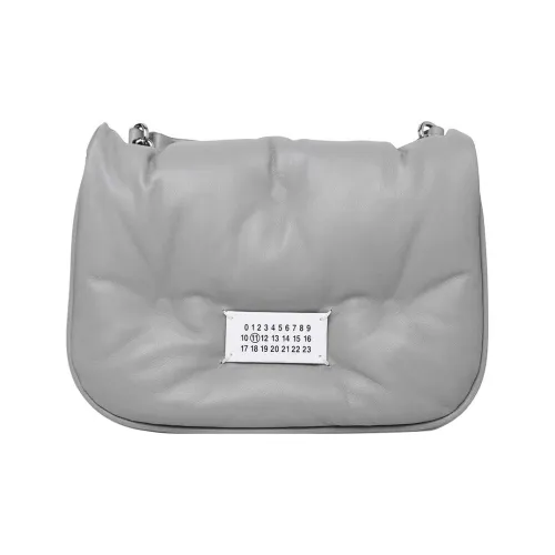 Maison Margiela Glam Slam Grain Nappa Leather Crossbody Bag, Shoulder Bag Women's Gray