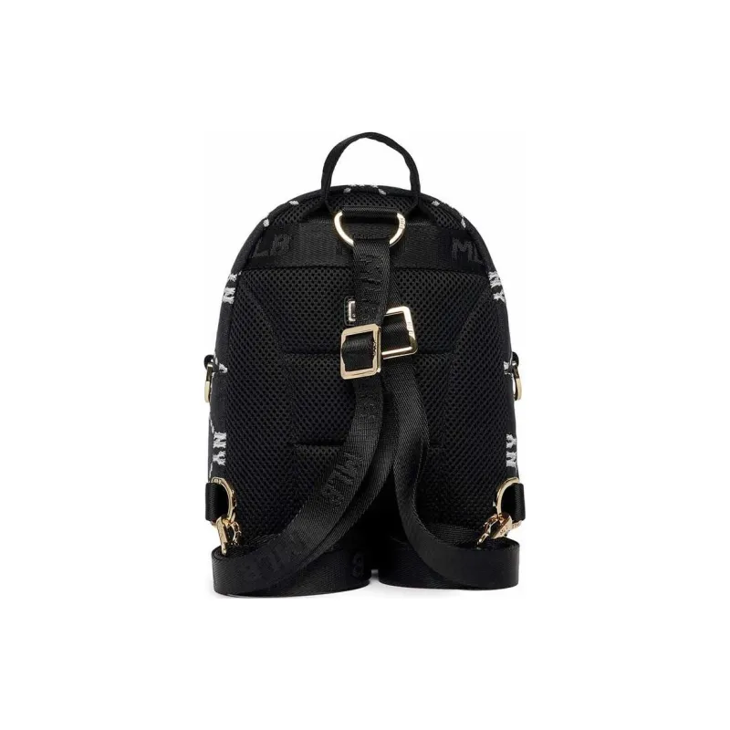 MLB Monogram Collection Polyester Backpack Mini Women's Black-4